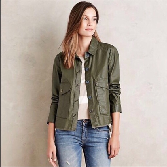 Anthropologie Hei Hei Waxed Utility Jacket (H2) - Picture 2 of 6